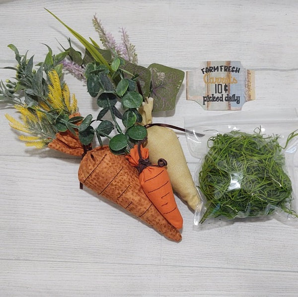 Farm Fresh Carrots Decoration Kit - Forever Stitches
