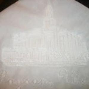 LDS Mens Temple Handkerchief - Forever Stitches